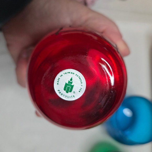 Partylite P7259 Snowman Christmas Tree Stars Votive Candle Holders Set of 3 - Picture 9 of 13